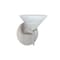 Besa Lighting Kona Mini Sconce, Marble, Satin Nickel Finish, 1x40W Halogen 1SW-117652-SN - alternate 1